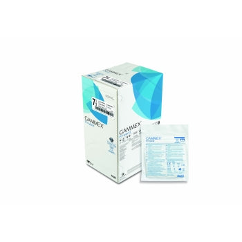 Sterile GAMMEX Non-Latex PI Hybrid Surgical Gloves by HLP Medical Supplies, box of 50 pairs, showing gloves laid out flat.