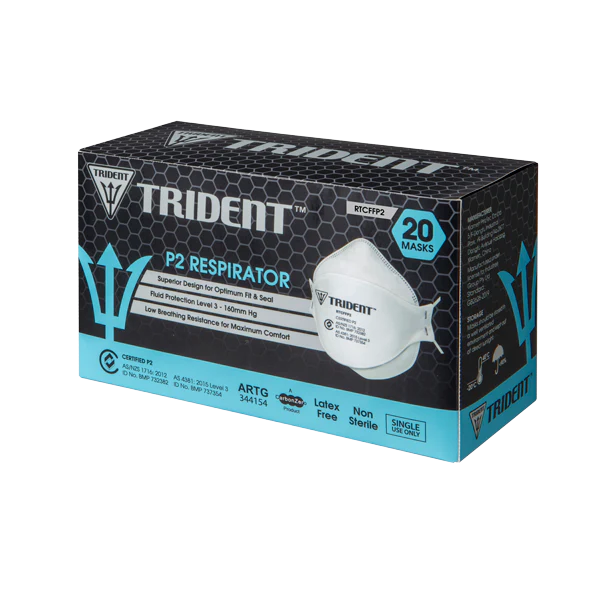 Trident P2 Respirator Level 3 SAMPLE Pack - 5 Masks - Sizes : XS/ S/ REGULAR/ EXTENDED STRAPS/ XXL