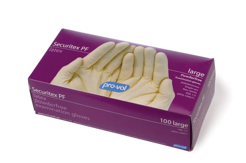 Powder Free Latex Examination Gloves - 1000 Pack
