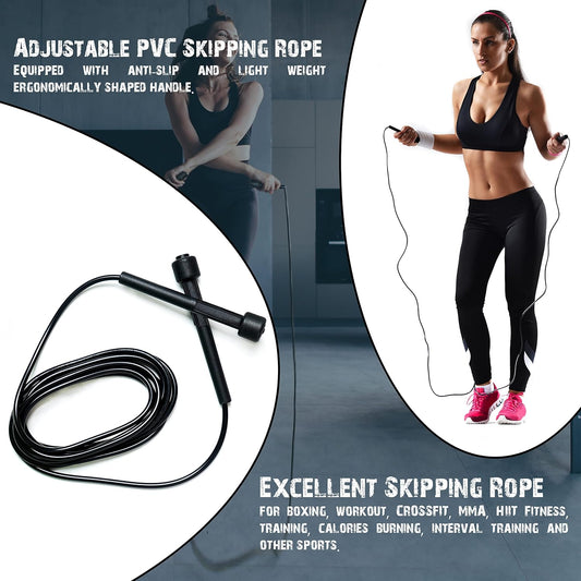 Hlpmedical adult jump rope with non-slip handles, adjustable for men, women, and kids for home workouts and fitness.