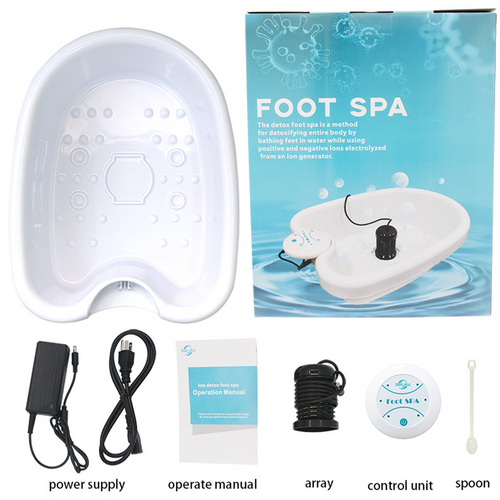 Hlpmedical Ion Ionic Detox Foot Bath Spa Machine with tub, array cell for health and foot care, personal care health tool set