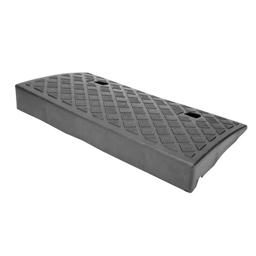 Heavy duty kerb curb ramp for trucks, wheelchairs, cars, and motorbikes, designed by Hlpmedical for automotive loading needs.