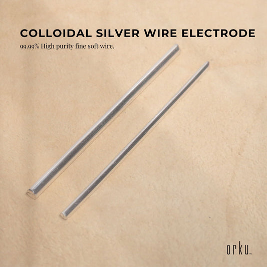 7-inch silver rod made of 18-gauge high-purity soft wire, colloidal electrode for health and beauty supplements by Hlpmedical