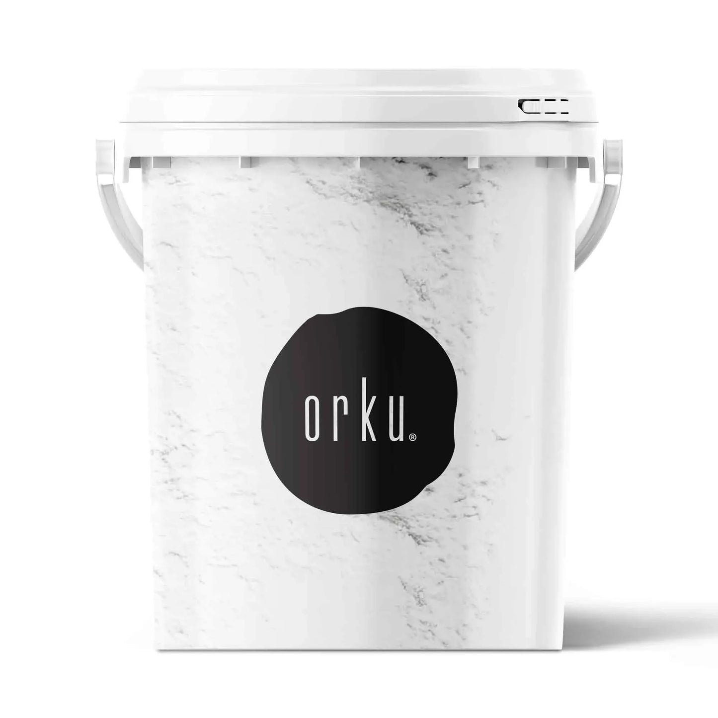 Hlpmedical Orku 800g Magnesium Bisglycinate Powder unflavored in a tub, a chelated magnesium supplement for health and nutrition.