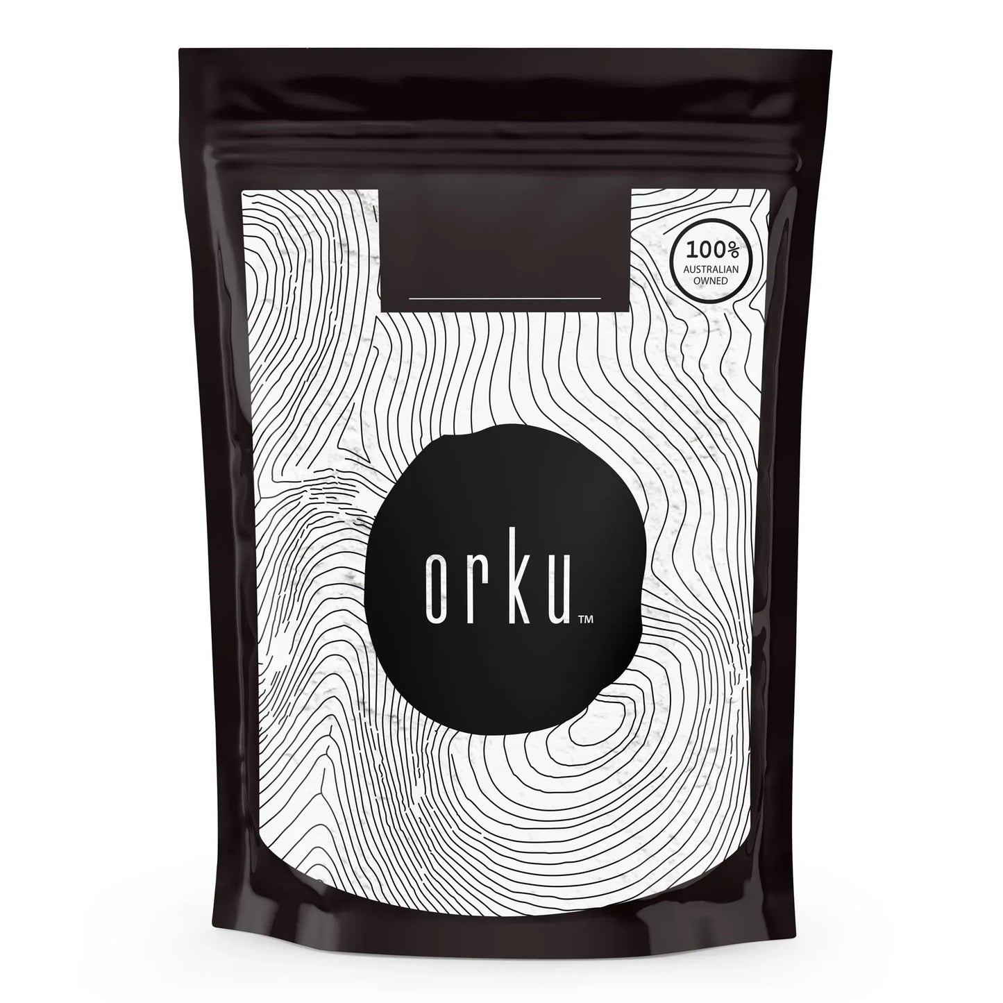 Hlpmedical Orku 100g unflavored magnesium bisglycinate powder, chelated supplement for health and wellness.
