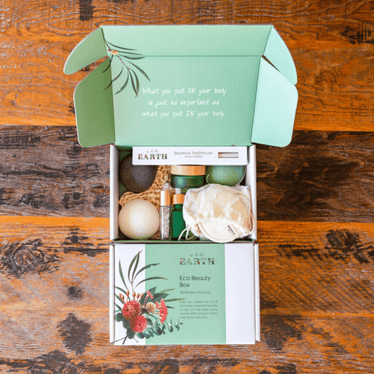 Eco Beauty Box from Hlpmedical, a sustainable self-care hamper with eco-friendly skincare and wellness products.