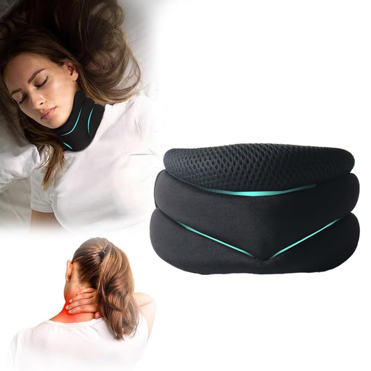 Hlpmedical adjustable neck brace with V-shape design for cervical spine support, pain relief, and posture correction.