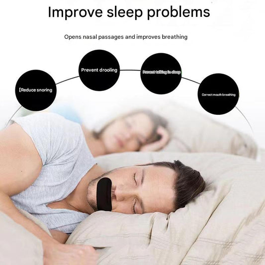 Hlpmedical 2-piece Sleep Stop Snoring Strips, breathable skin-friendly tape for snoring relief and improved sleep.