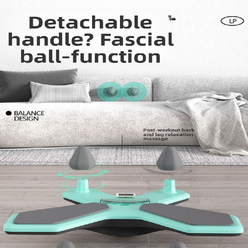 Pink Hlpmedical balance board with timer for core training and fitness, used for abdominal strength and home workout conditioning.