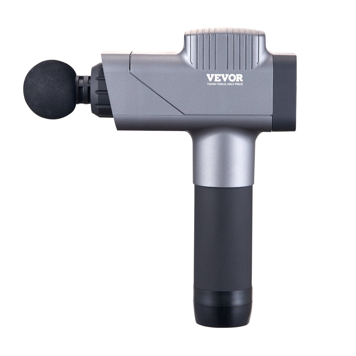 Hlpmedical deep tissue massage gun with 8 speed levels, 6 massage heads, handheld electric muscle massager for pain relief.