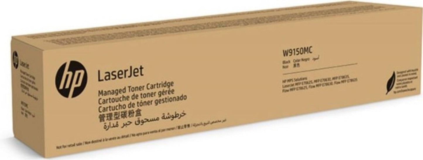Genuine HP W9150MC black toner cartridge for HP printers, provides up to 29,000 prints, compatible with HLP toner & inkjet cartridges