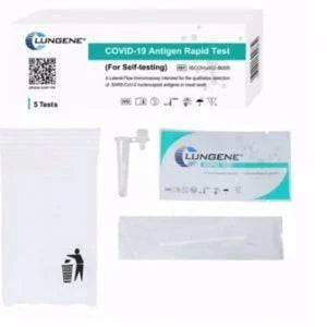 HLP Medical Supplies Clungen COVID-19 rapid antigen test kit with nasal swabs, 20 boxes containing 100 tests for self testing.
