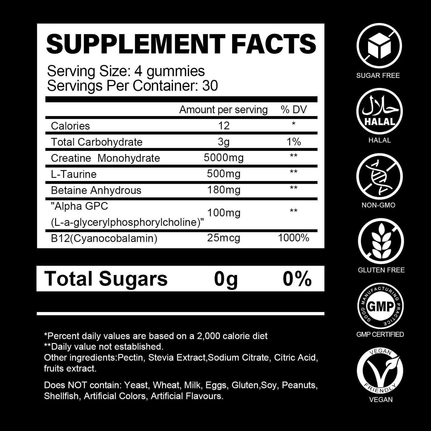 HLP Medical Supplies Creatine Gummies supplement in a 120-capsule bottle, featuring chewable creatine gummies for fitness support.