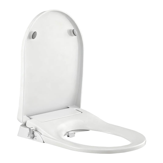 Hlpmedical Cefito non-electric bidet toilet seat with D-shape design, dual nozzles, soft-close lid, WaterMark DIY installation.