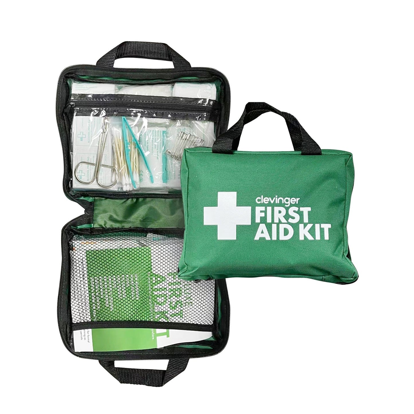 Hlpmedical 210-piece deluxe medical first aid kit for health and wellbeing with bandages, antiseptics, and medical supplies.