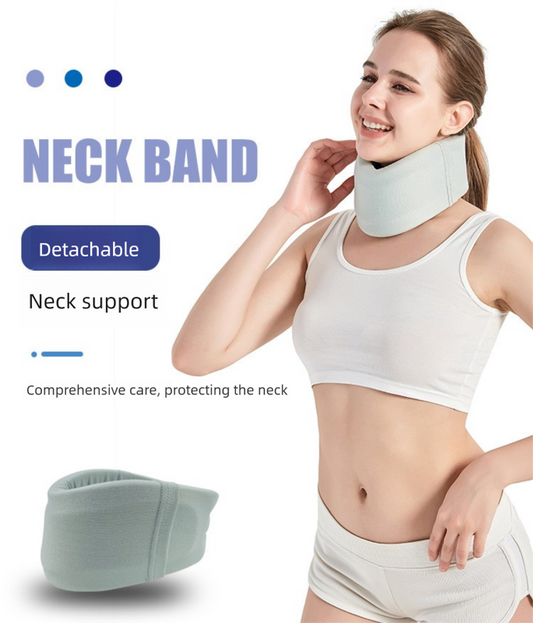 Lightweight Hlpmedical cervical collar with breathable design, removable neck support brace for posture correction, size S.