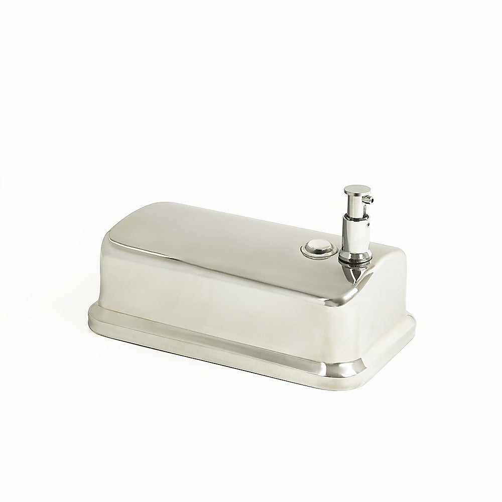 304 stainless steel commercial wall-mounted liquid soap and hand sanitizer dispenser for bathroom, kitchen, and medical use.