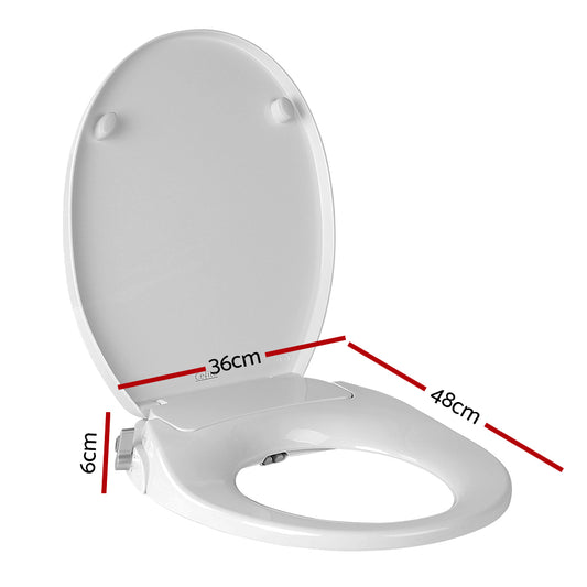 Hlpmedical Cefito non-electric bidet toilet seat cover with auto water spray and knob control, designed for bathroom comfort and hygiene.