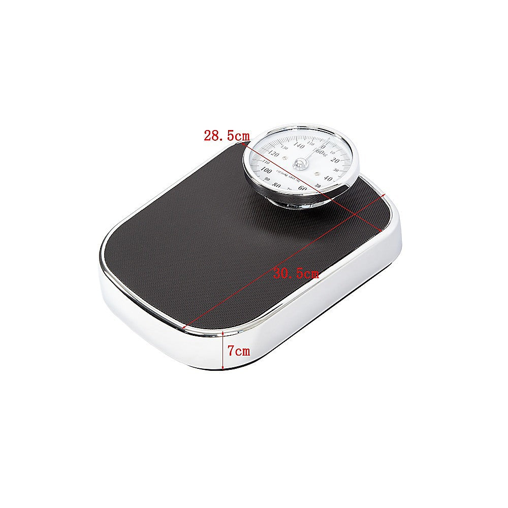 Hlpmedical medical style bathroom scale with large analogue dial, heavy-duty mechanical design for accurate weight measurement.