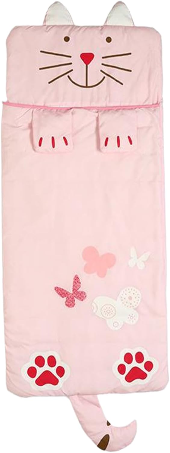 Colorful children's sleeping bag with cozy cartoon design by Hlpmedical, ideal for outdoor camping and outdoor recreation.