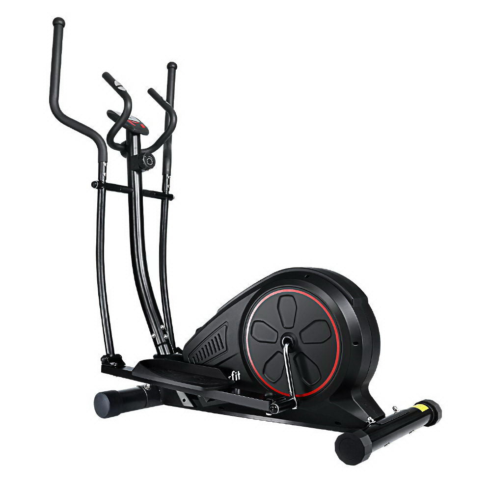 Hlpmedical Everfit exercise bike elliptical cross trainer with LCD display for home gym fitness, showing the machine's console and frame.