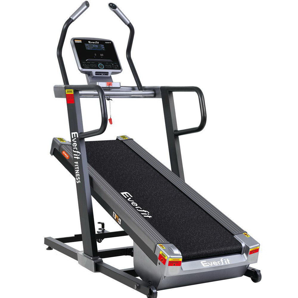 Everfit electric incline treadmill by Hlpmedical, a professional home gym fitness machine for running and cardio workouts.