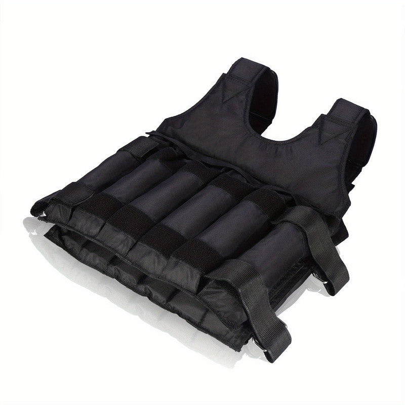 Hlpmedical adjustable 50kg weighted vest for fitness training, designed for exercise and gym weight training.