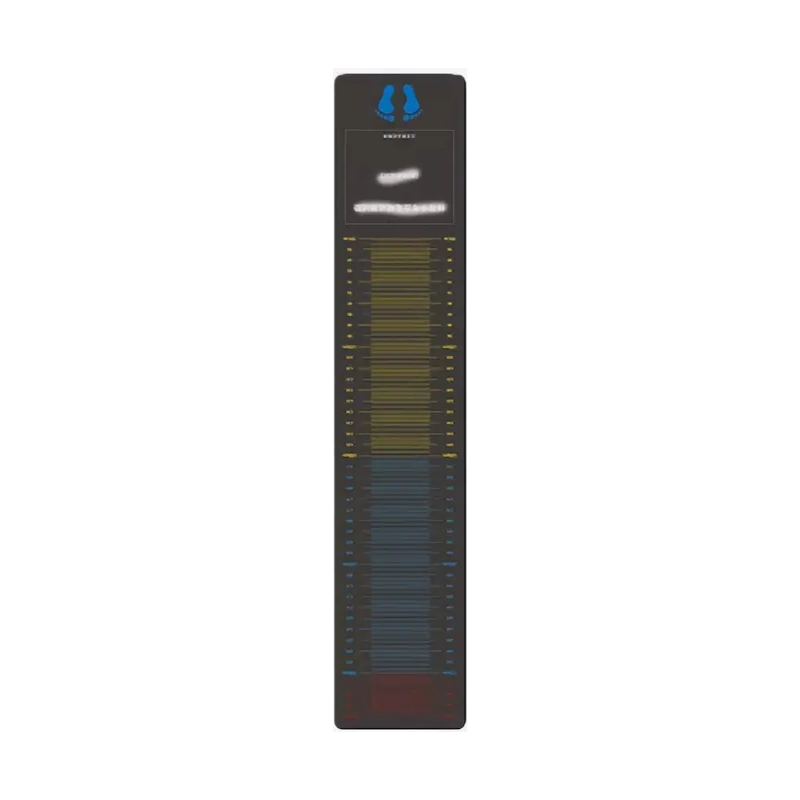 Hlpmedical jumping test fitness mat with measurement guide for exercise and gym training, non-slip surface and durable material.