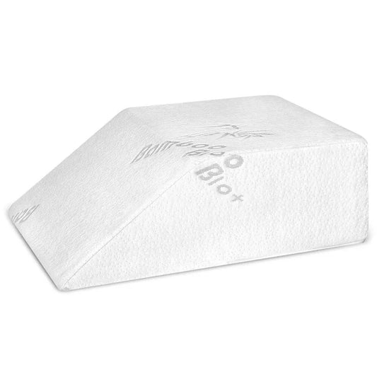 Starry Eucalypt Memory Foam Leg Elevation Wedge Pillow for healthcare, showing the ergonomic design and soft fabric cover.