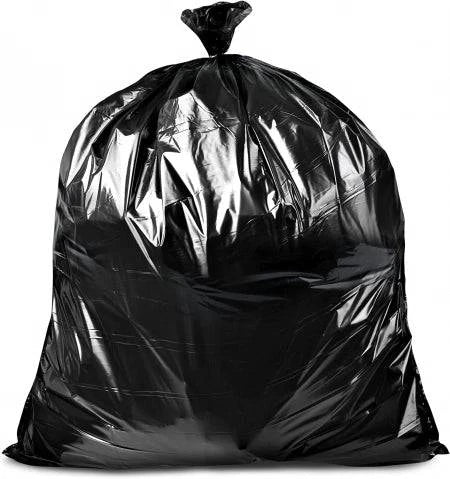 Black 25 x 120L bin liners by HLP Medical Supplies, 30 micron super strength bin liners in a roll.