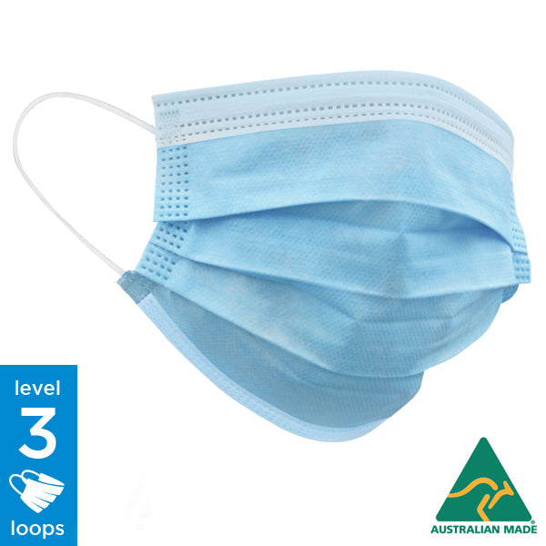 Level 3 Surgical Face Mask (Blue) - Pack of 50