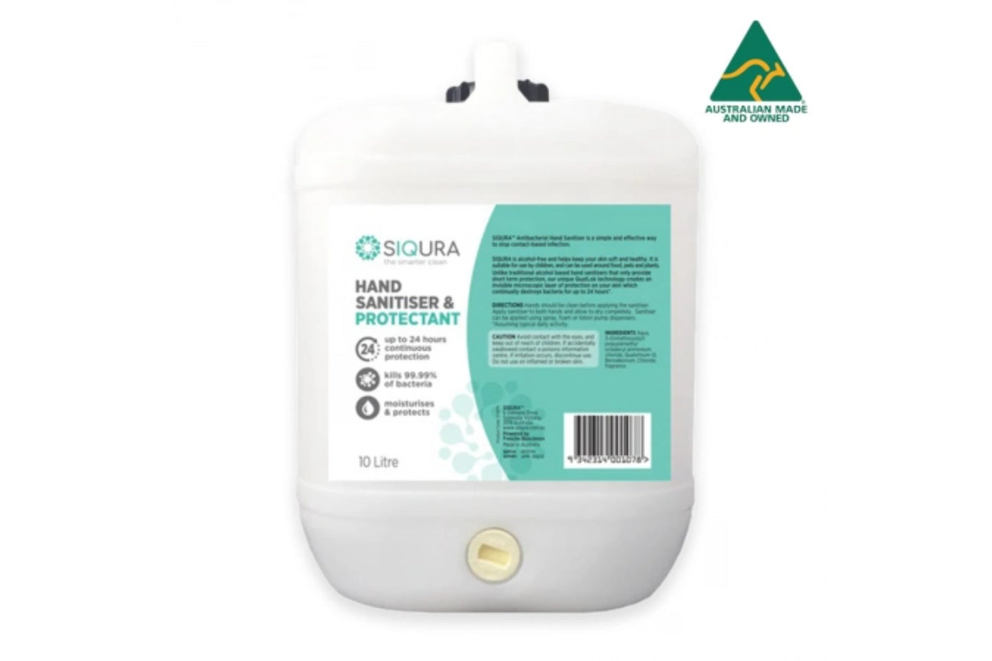 Siqura Foaming Hand Sanitiser & Protectant *Australian Made* 10 Litre