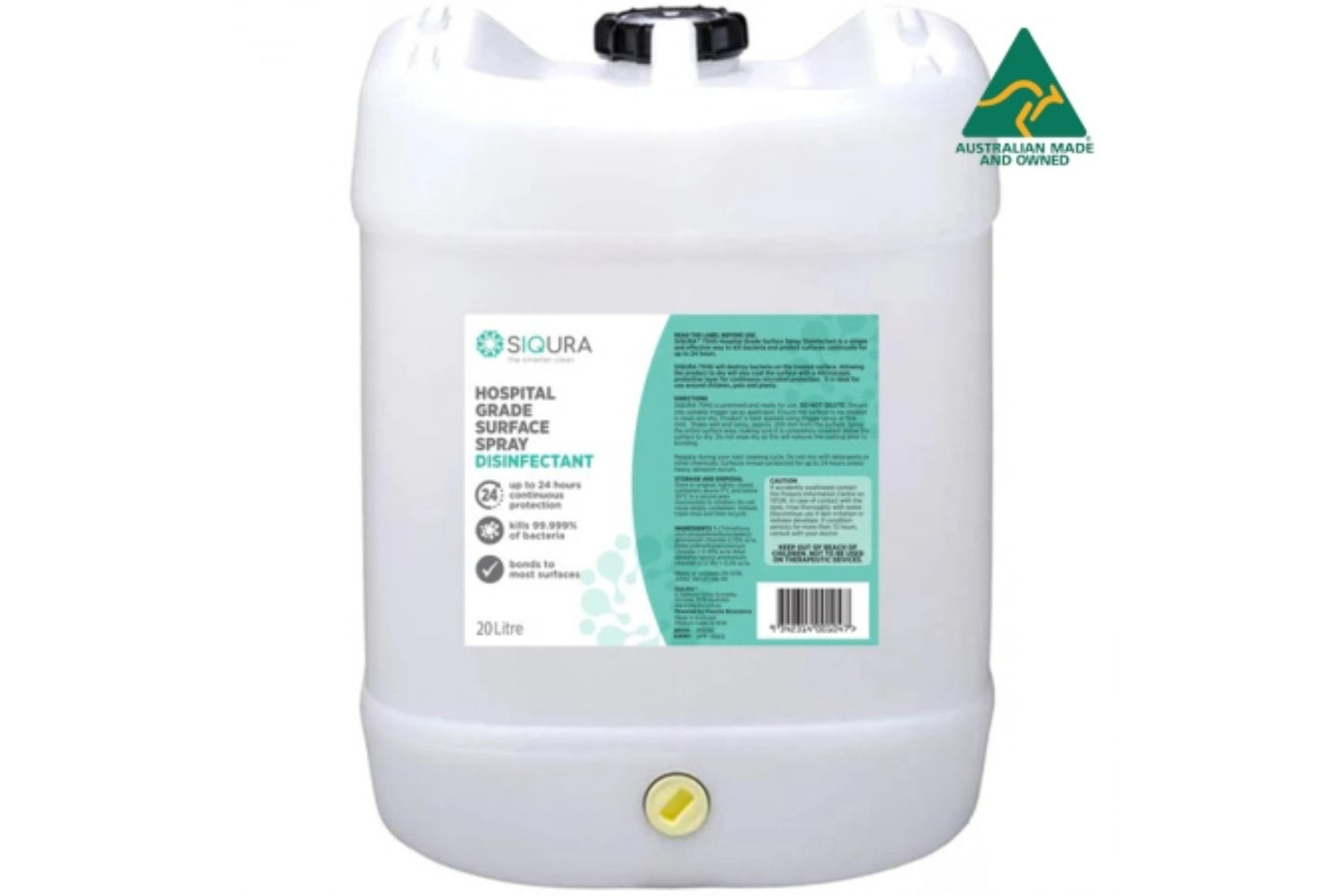 Siqura Hospital Grade Surface Disinfectant *Australian Made* 20 Litre