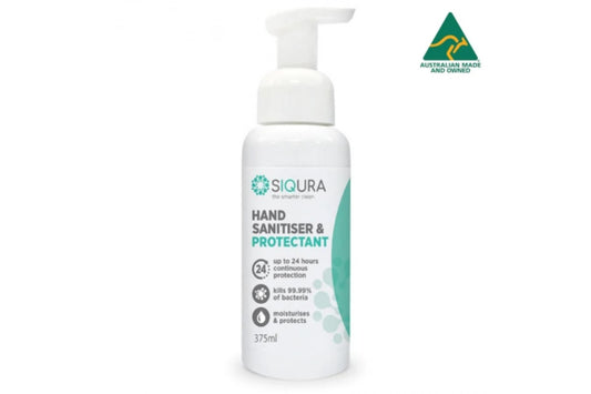 Siqura Foaming Hand Sanitiser & Protectant *Australian Made* 375ml