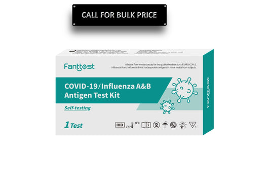 Fanttest COVID-19/ Influenza A&B Antigen Test Kit (self-testing) - 500 Single Kits