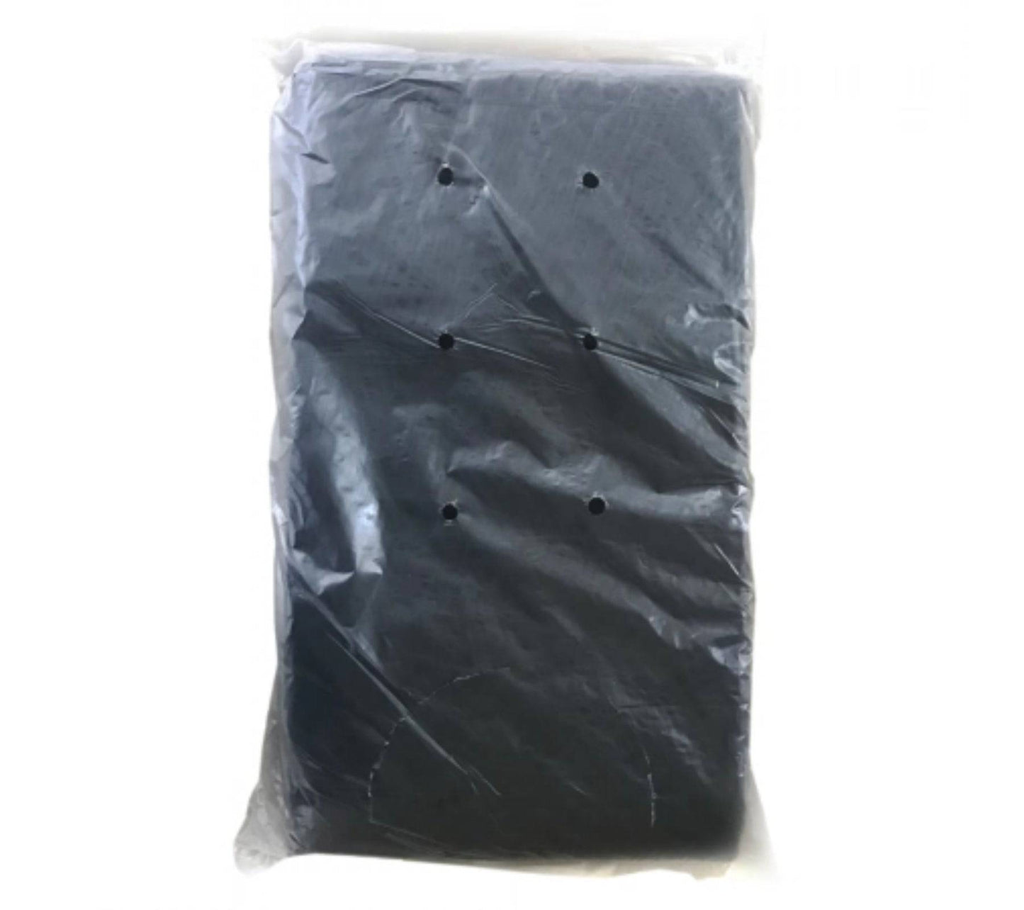 Black 80L heavy duty rubbish bin liners by Hlpmedical, 37um thickness, 4 packs of 50 large garbage bags for waste disposal
