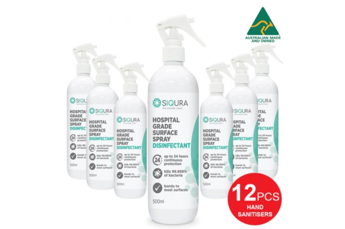 Siqura Hospital Grade Surface Disinfectant Spray *Australian Made* 500ml