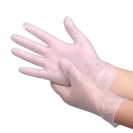 Box of 1000 Hlpmedical Eagle clear vinyl powder-free gloves in 10 boxes, showing gloves inside open packaging.