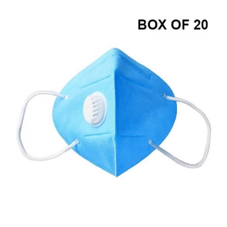 Eagle AG3200V P2 Face Masks With Breathing Valve Flat Fold Individually Wrapped (Box/20)