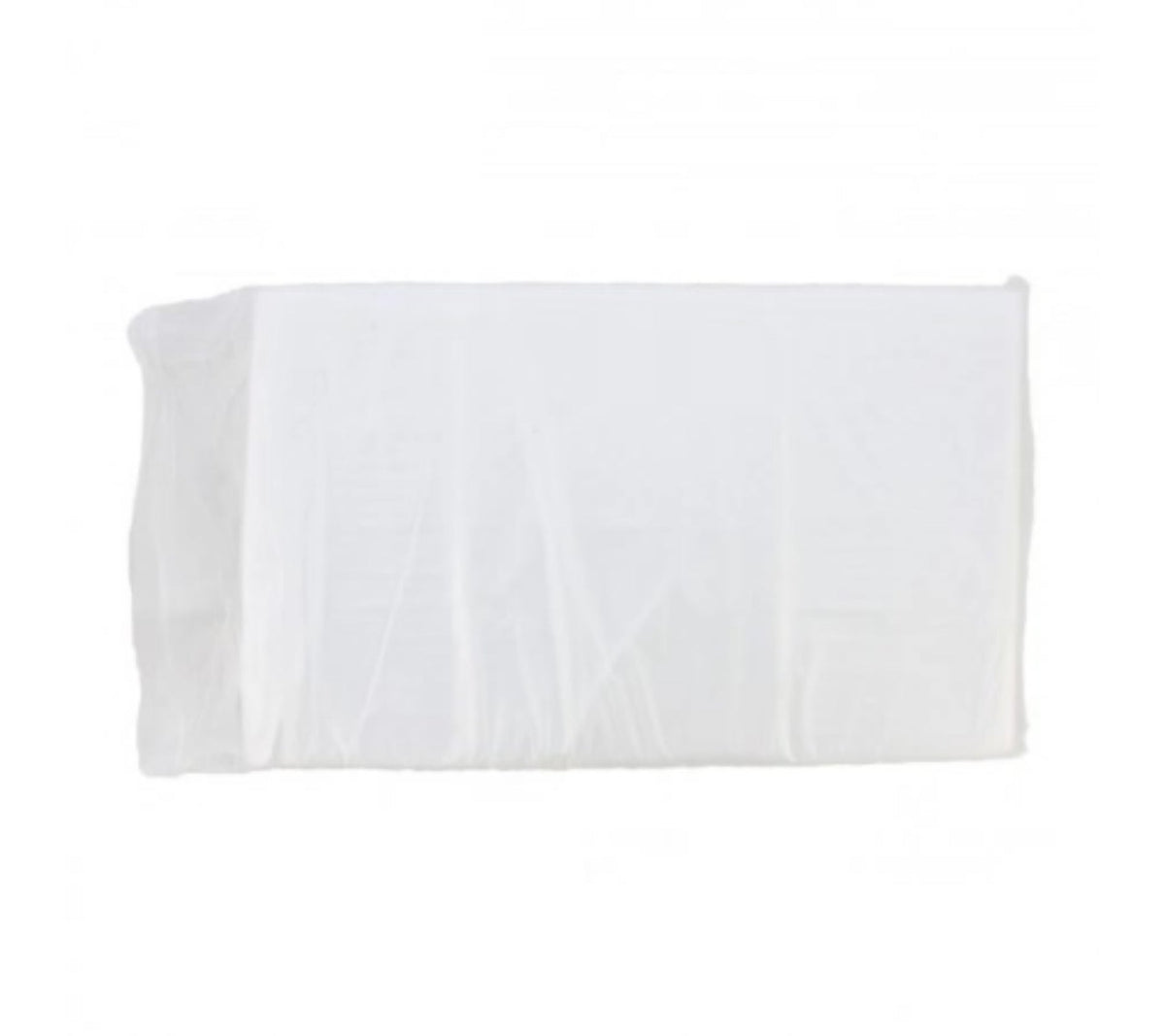 Hlpmedical 80L clear trash bags, pack of 250 bin liners, durable garbage bags for waste disposal, image shows stacked bags.