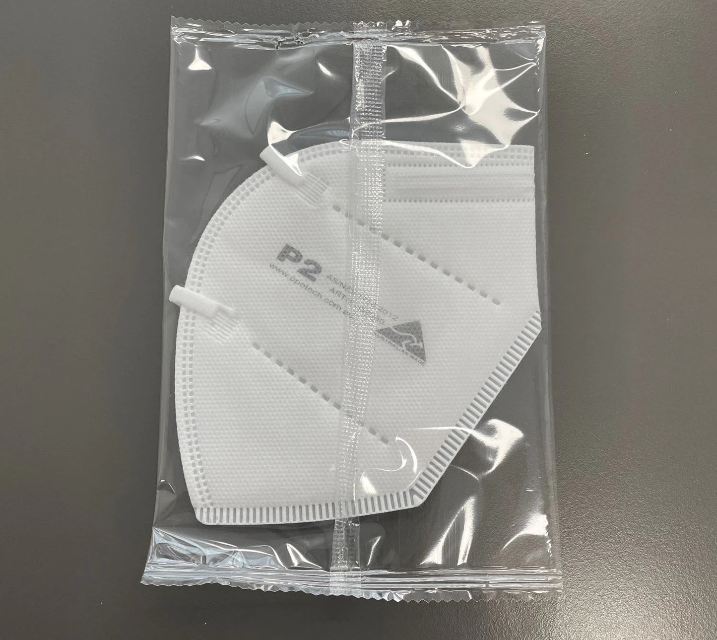 TGA approved Australian Made P2 White 4-Layer Face Mask with Ear loops - 25 Pack