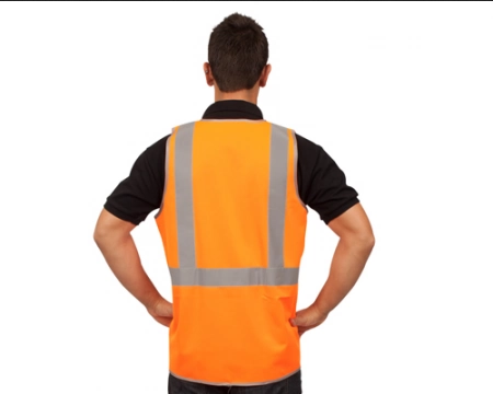 YSF C420 Hi Vis Orange Day/Night Vest (class D/N) - SMALL 50 PCS