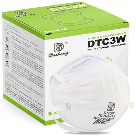N95 NIOSH Approved Disposable Particulate Respirator Face Mask 20 PCS