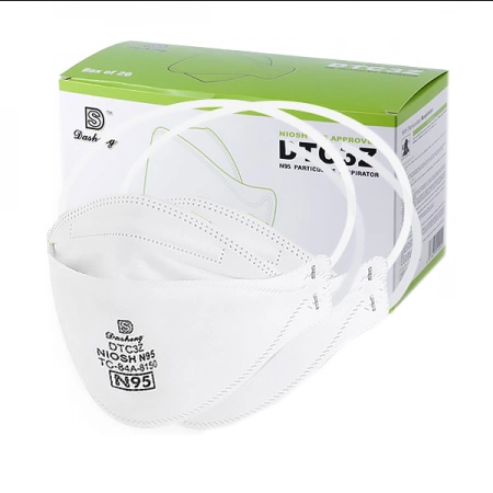 N95 NIOSH Approved Flatfold Face Masks Head Loop 20 PCS