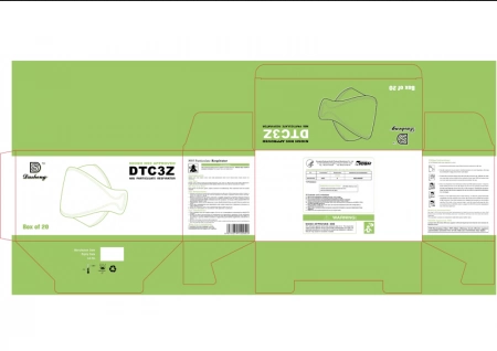 N95 NIOSH Approved Flatfold Face Masks Head Loop 20 PCS