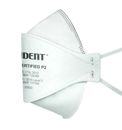 Trident P2 Respirator Level 3 Face Masks, Individually Packaged, Box/20