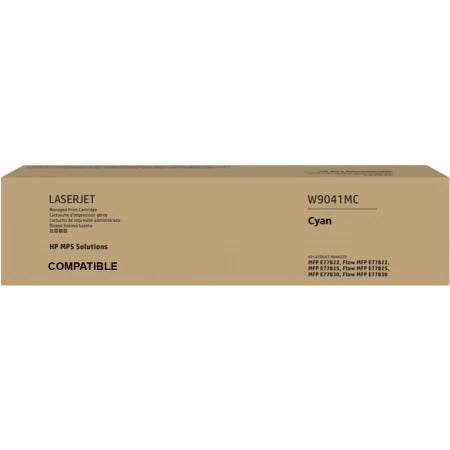 HP W9191MC/W9041MC Cyan Managed LaserJet Compatible Toner Cartridge 32,000 Pages ~ MFP E77830z E77830dn E77825z E77825dn E77822z E77822dn
