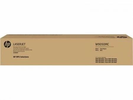 Genuine HP W9050MC black laser toner cartridge for Managed LaserJet printers, yields 54,500 pages, compatible with MFP E87640 series.