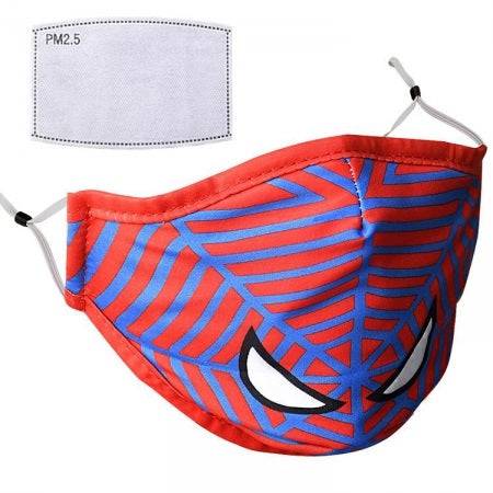Kids reusable face mask by Hlpmedical with adjustable earloops and a PM 2.5 filter for enhanced protective PPE.