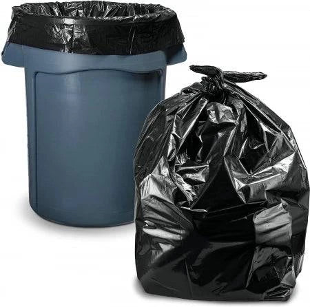 Hlpmedical 18L bin liners, rubbish bags, 10-micron thickness, versatile trash disposal, pack of 1000.